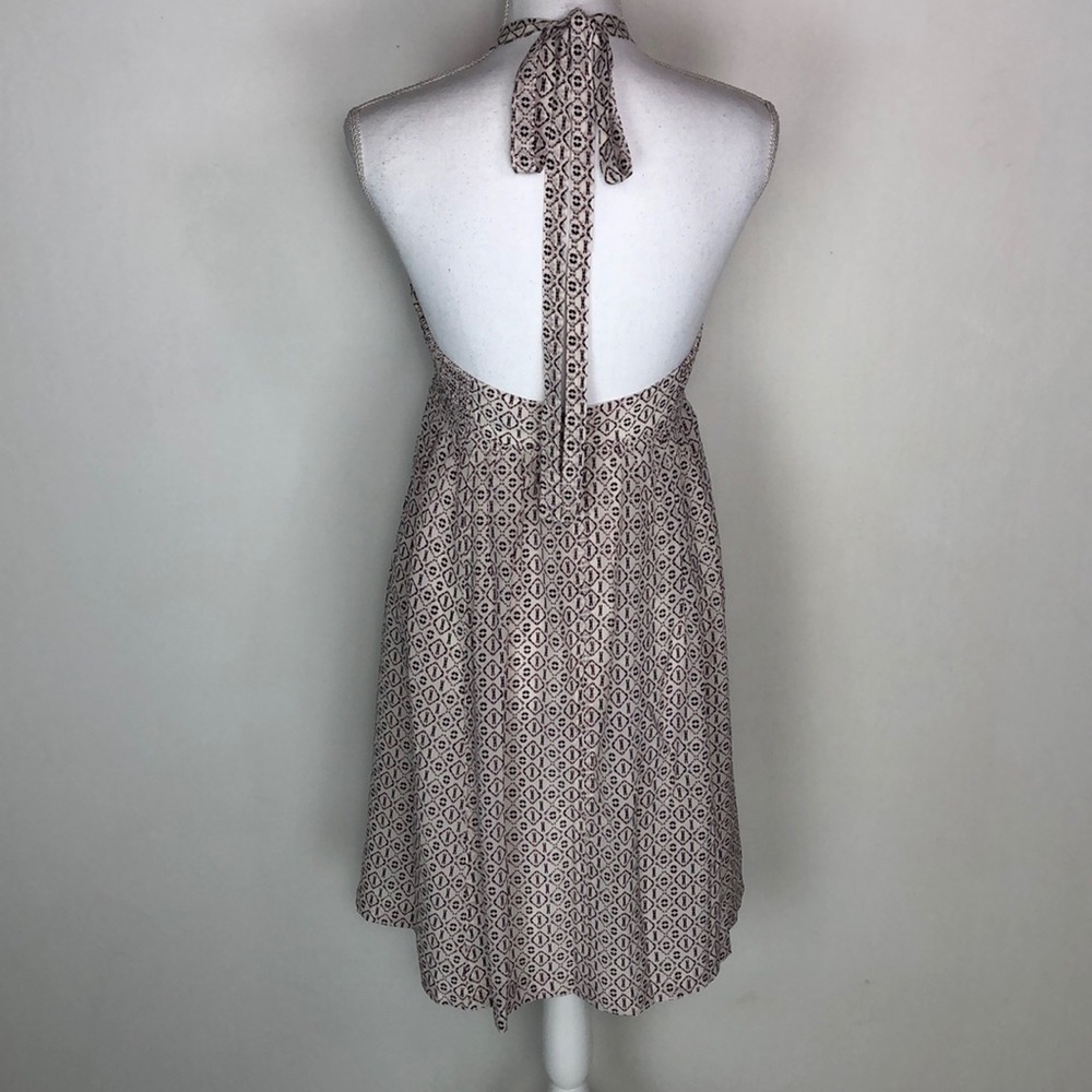 SOLD NWOT Madewell Silk Print Halter Dress - Picture 4 of 7
